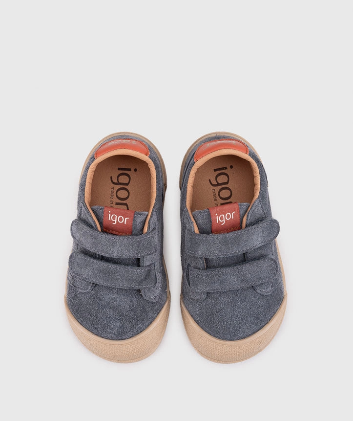 Hoka Tennis Shoes On Sale Igor Boy's and Girl's Tennis Suede Shoes - Gris Az