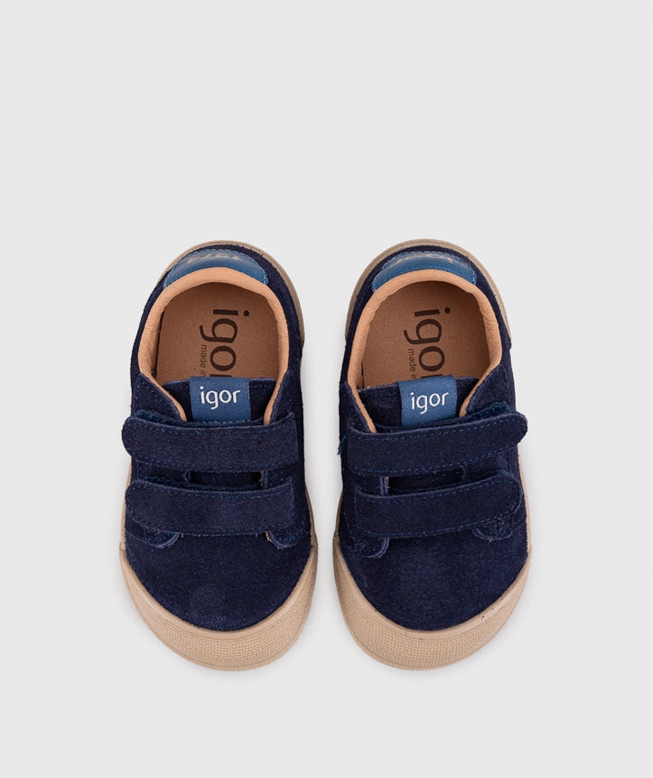 Spray For Tennis Shoes Igor Boy's and Girl's Tennis Suede Shoes - Marino