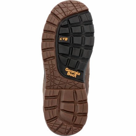 Work Boots Bull Run Georgia Boot Men's 6" OT Waterproof Brown Round Toe Work Boot