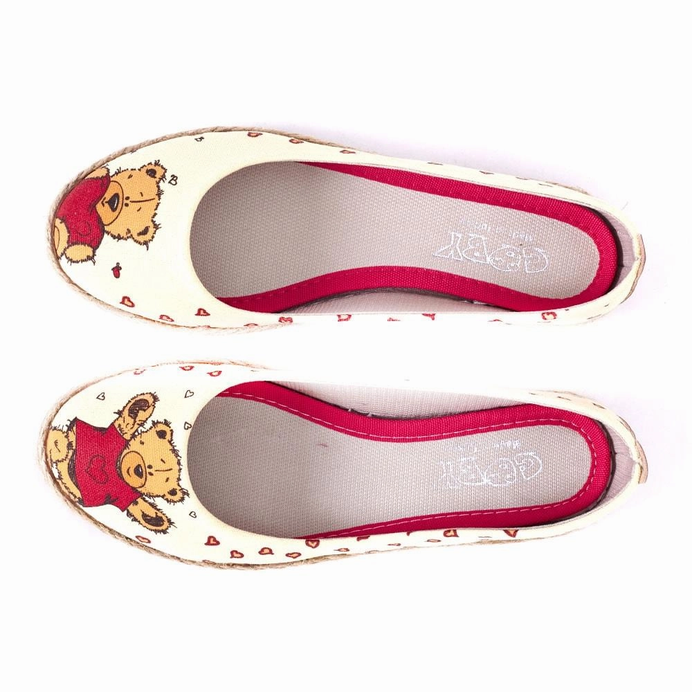Teddy Bear Ballerinas Shoes FBR1209 Calm Tone