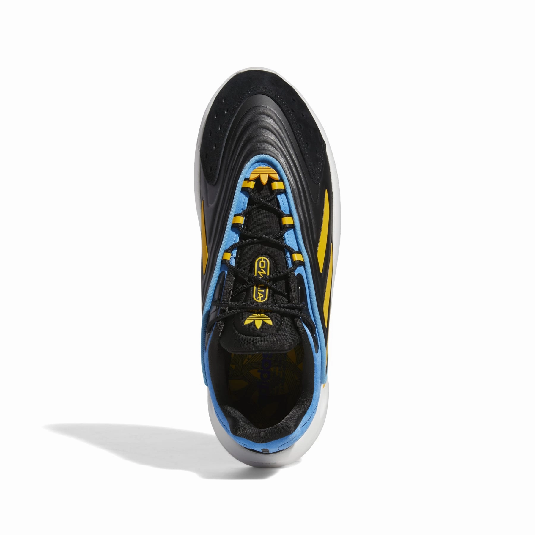 ADIDAS FZ5881 OZELIA MN'S (Medium) Black/Gold/Blue Synthetic Running Shoes Petite Fit