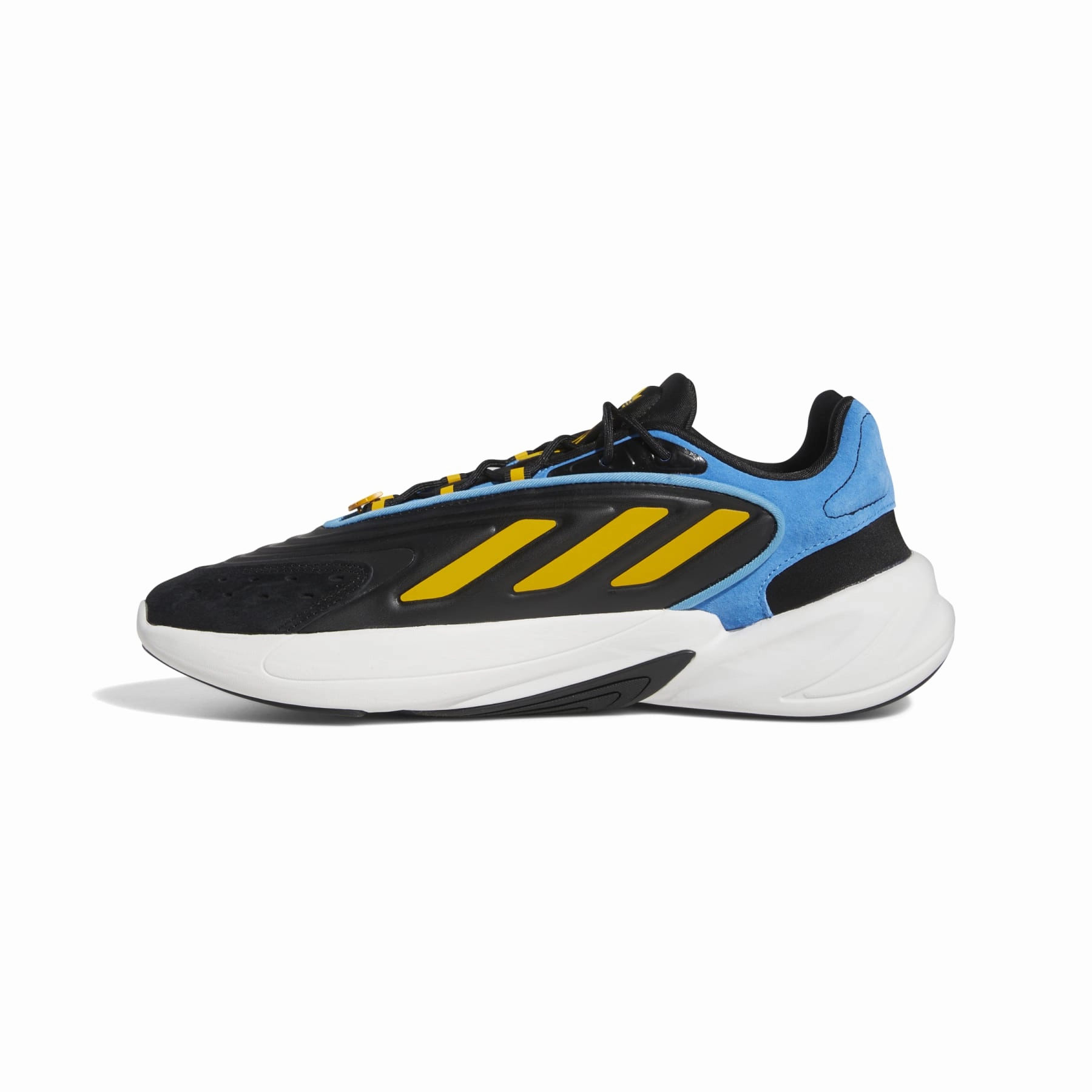 Stylish ADIDAS FZ5881 OZELIA MN'S (Medium) Black/Gold/Blue Synthetic Running Shoes