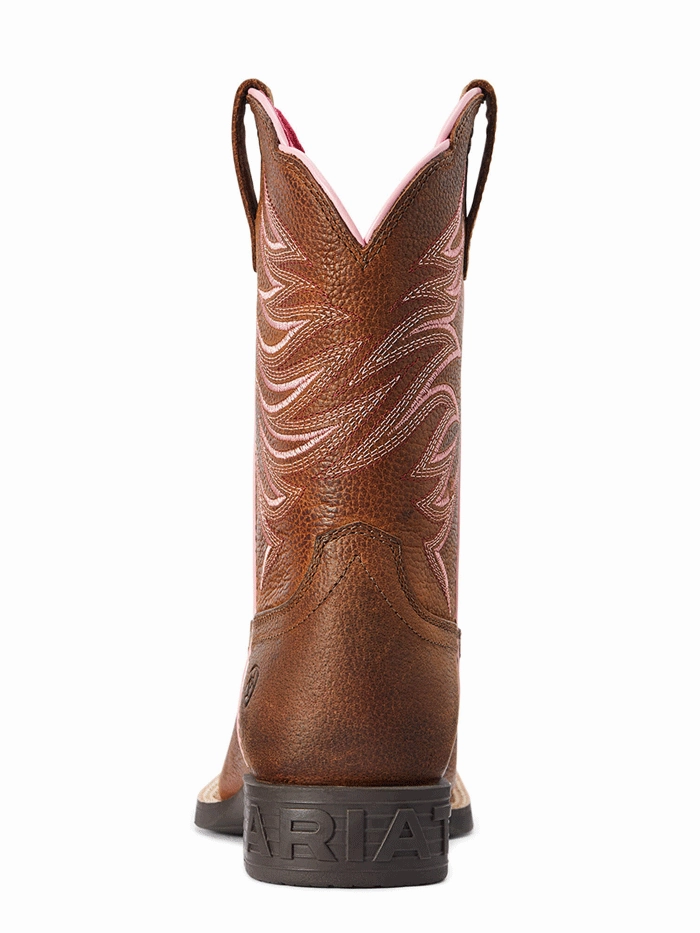 Ariat 10042413 Kids Firecatcher Western Boot Rowdy Brown Outfits To Wear With Combat Boots
