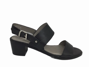 Isabella Sinclair Black Leather Heel Heightened Style Trend Setter