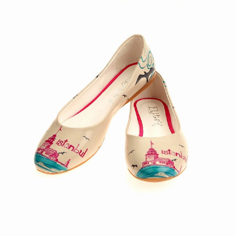 Lightweight Spanish Bold Istanbul Ballerinas Shoes 1045