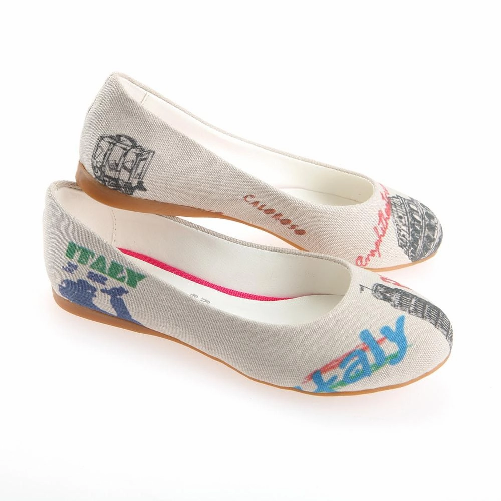 Digital Run Gloss Finish Italy Ballerinas Shoes 1137