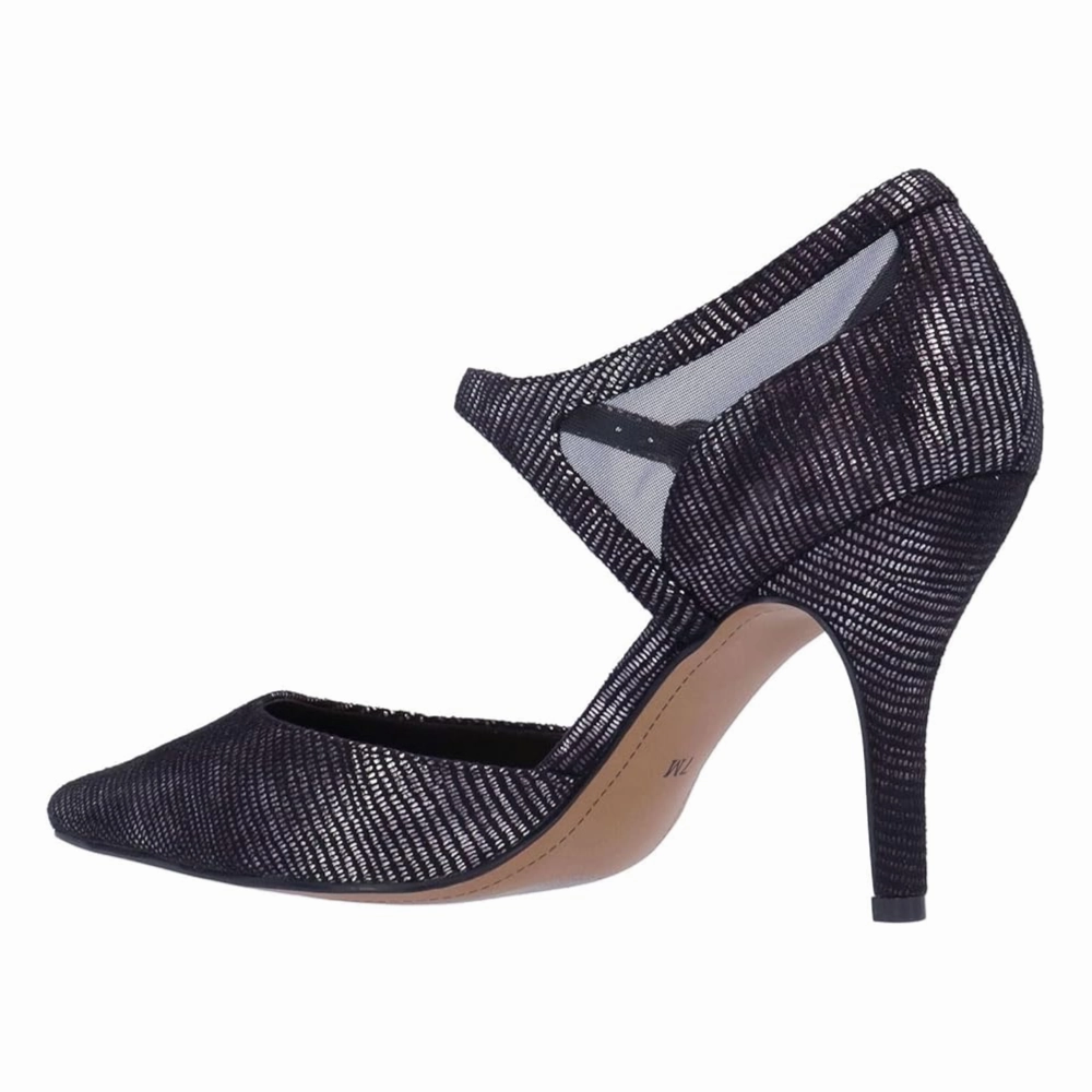 J. Renee Siona Black/Pewter Heel (Women's) Oxford Shoes Dress