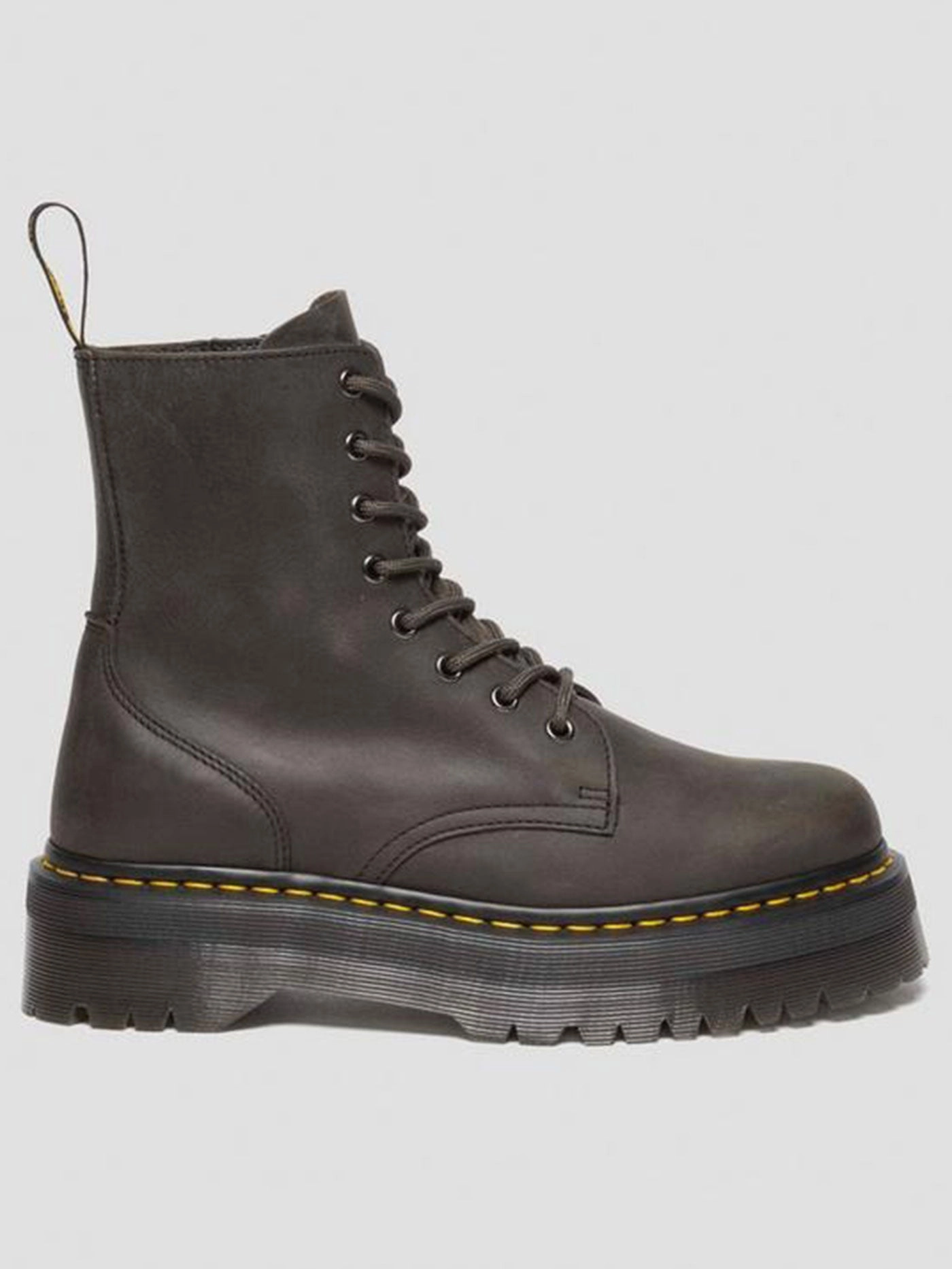 Jadon Burnished Waxy Pull Up Charcoal Grey Boots Man Boots