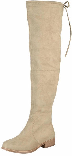 Puppy Boots Journee Collection Womens Wide Calf Mount Boot MOUNT-TAU Taupe Brown 9M-WC