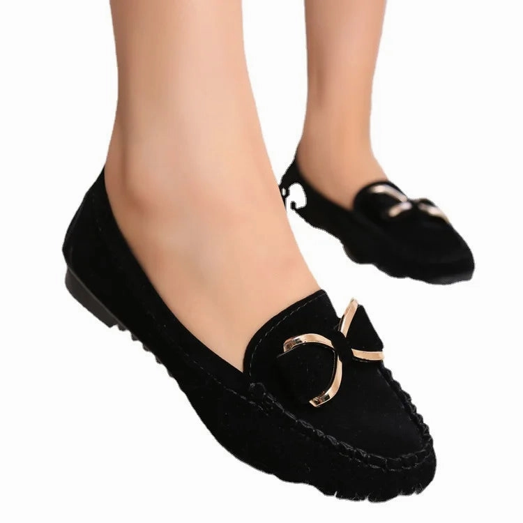 Xc Flat Pedal Shoes Women's Flat Shoes Fashion Casual Lofers 2023  Ladies Elegant Butterfly-Knot Comfortable Shoes Women Soft Classic Office Shoes