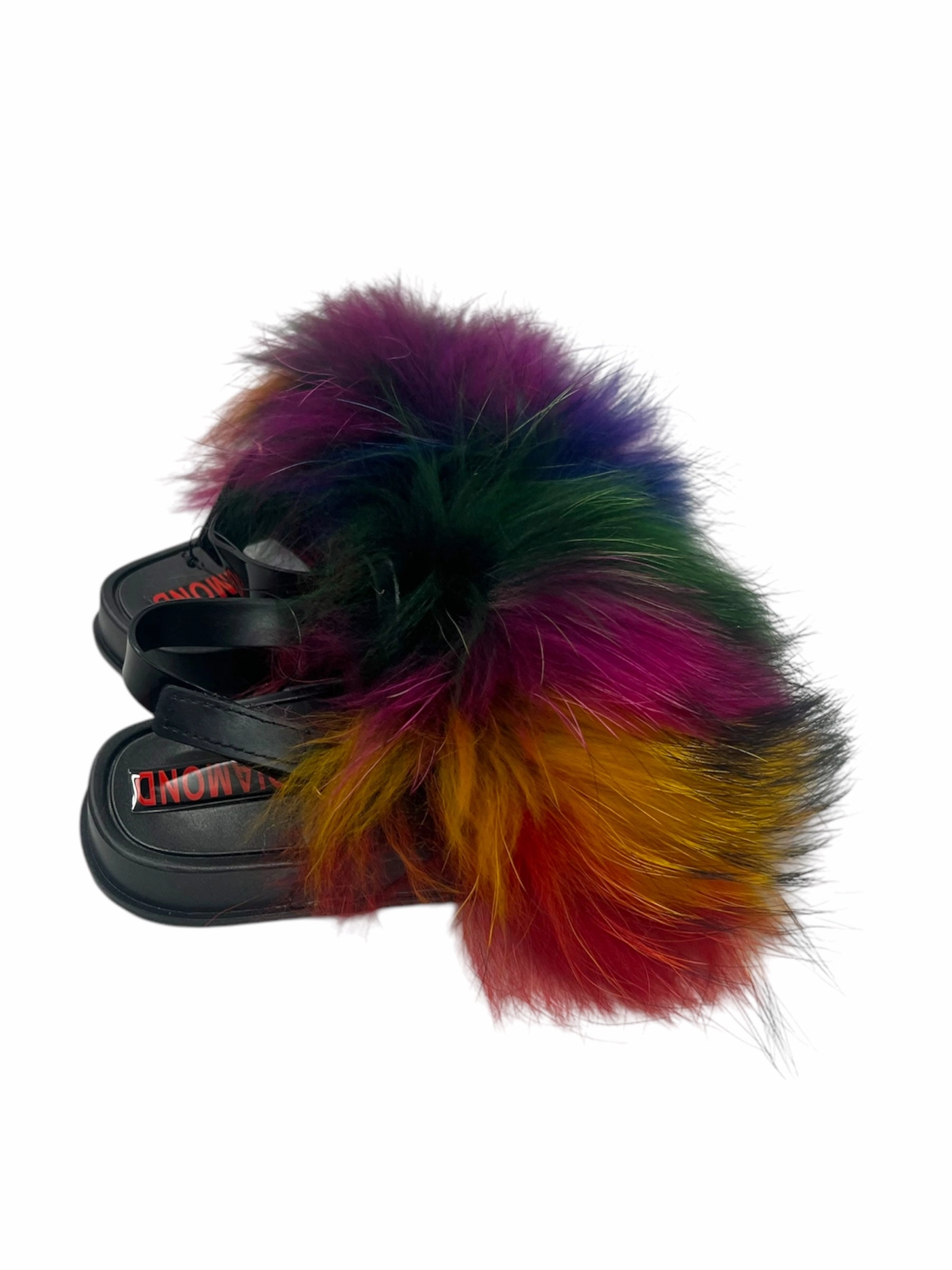 Toddler faux fur slides rakoun Muji Travel Slippers