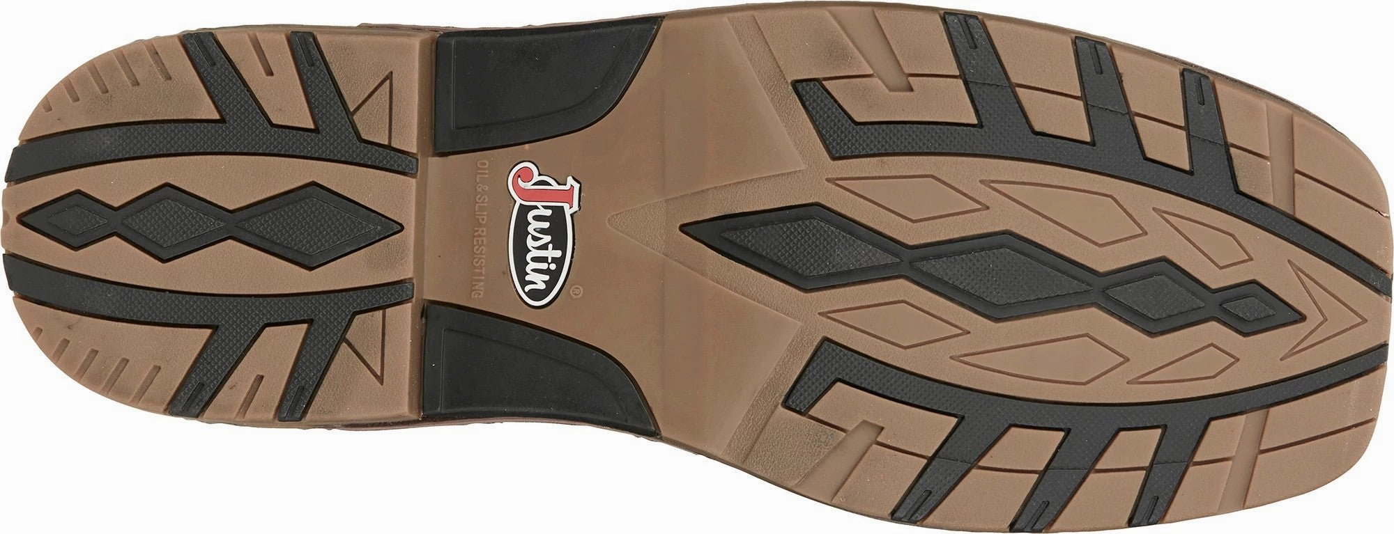 Justin Boots Men's 11" Dusty Western Work Boot Composite Toe Work Boots With Side Zipper