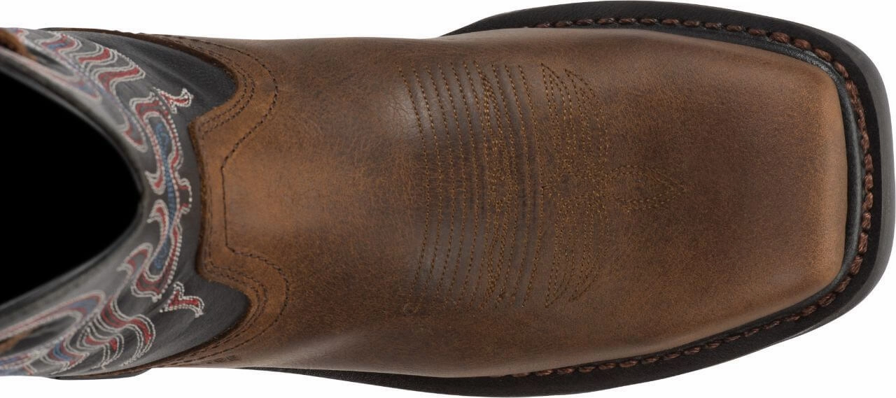 Justin Men's 11" Tanker Brown Square Steel Toe Work Boot Avenger Work Boot