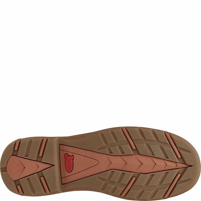 Welted Work Boots Justin Men's 11" Waterproof Rush Pull-On Round Toe Work Boots