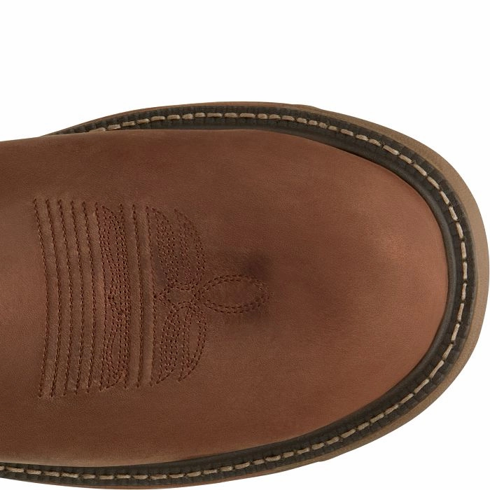 Justin Men's 11" Waterproof Stampede Rush Round Nano Comp Toe Work Boot Waterproof And Insulated Work Boots