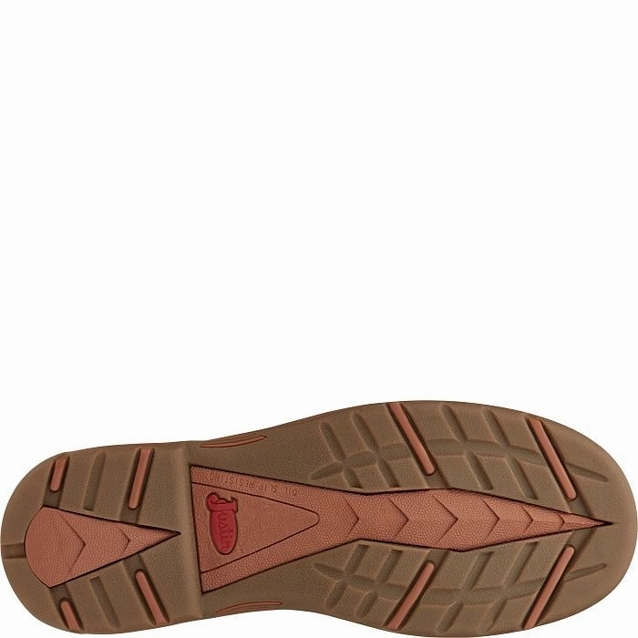 Justin Men's 6" Waterproof Rush Round Toe Lacer Work Boots Comfortable Light Work Boots