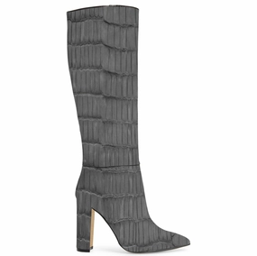 Kara Zini Handmade Slip-On Gray Long Boot Adidas Artificial Turf Soccer Shoes