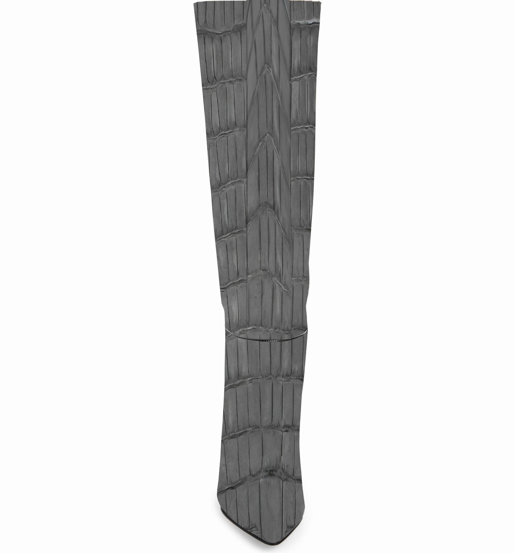 Crazyflight Mid Shoes Adidas Kara Zini Handmade Slip-On Gray Long Boot