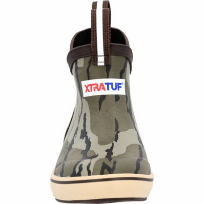 Square Toe Lace Up Boots Kid's XTRATUF Camo Boots : XKABMOB
