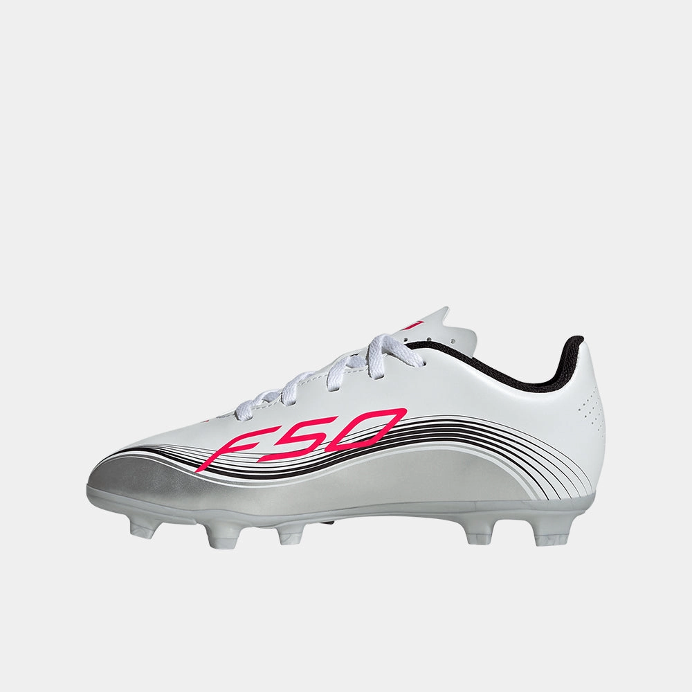 Soccer Cleats White Kids' Adidas F50 Messi Club FG/M Soccer Cleats