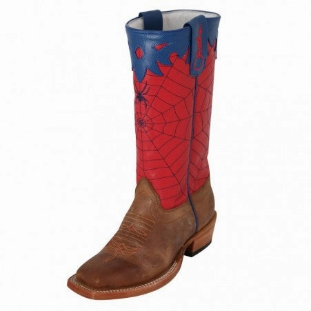Kids cowboy Boots - Olathe Red Spider Square Toe OK42 Boots Bikers