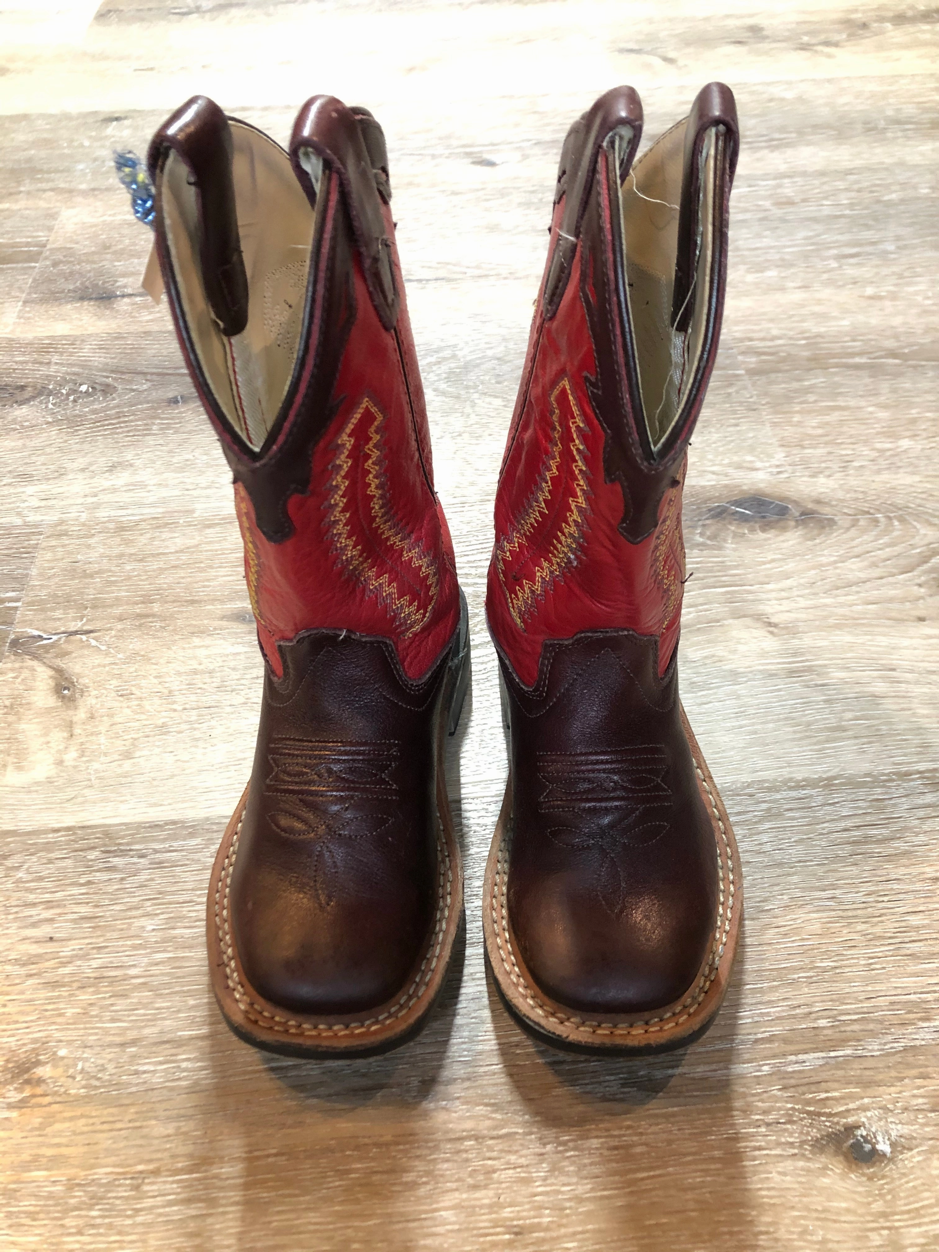 Kids Old West Red and Maroon Cowboy Boots SOLD Koolaburra Boots