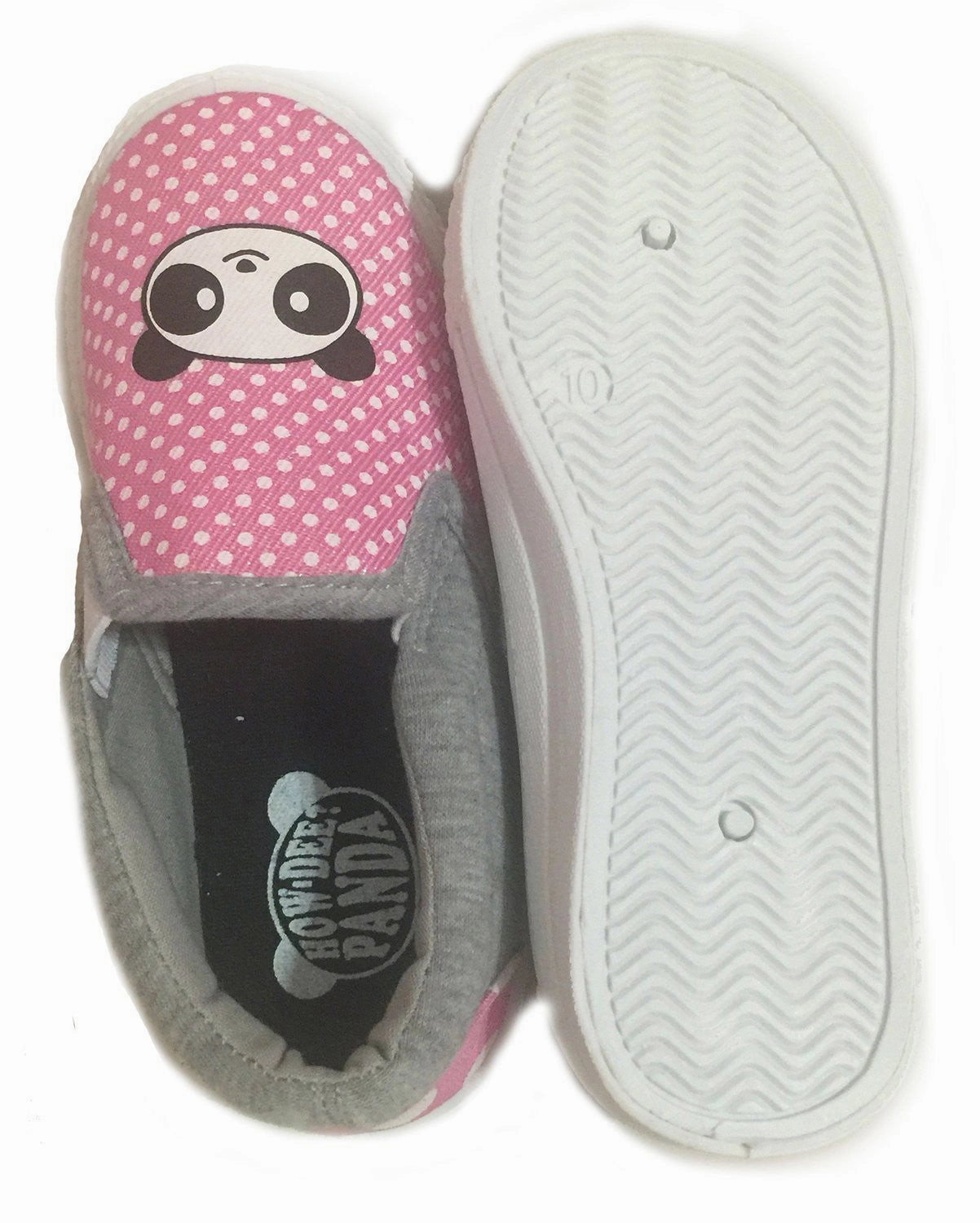 Streetball Adidas Shoes Kids Pink Polka Dot Panda Cartoon Slip On Girls Sneakers