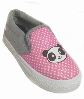 Adidas Terrex Shoes Waterproof Kids Pink Polka Dot Panda Cartoon Slip On Girls Sneakers