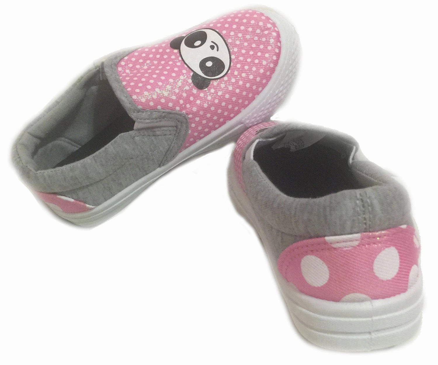Adidas Switch Fwd 2 Running Shoes Kids Pink Polka Dot Panda Cartoon Slip On Girls Sneakers