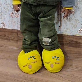 Asics Gt-2160 Shoes Kids Sleepy Emoji Slippers Warm & Comfortable