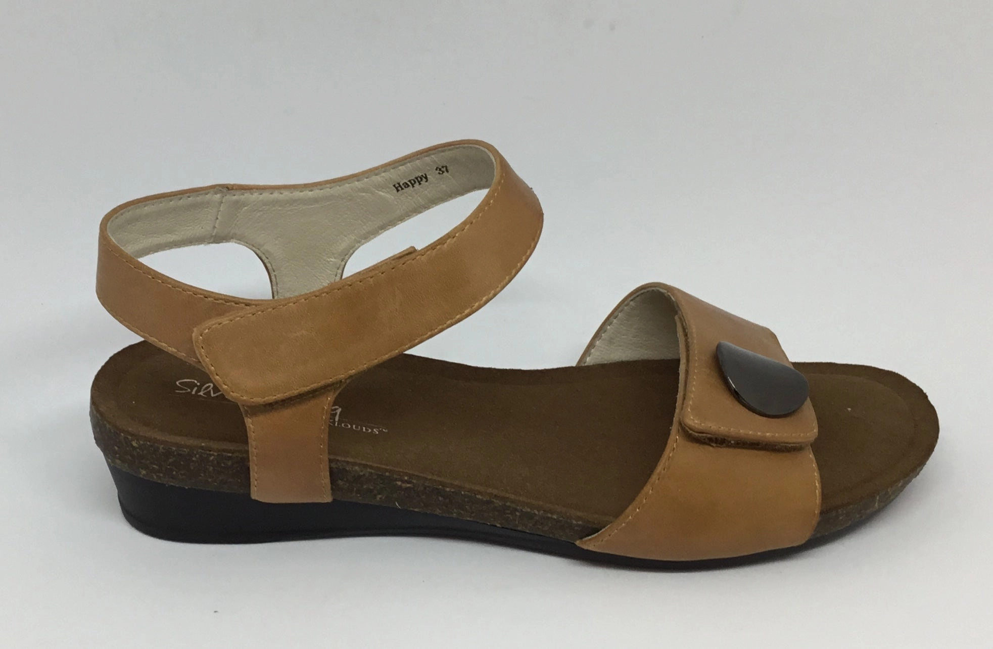 Klouds Silver Lining Happy Tan Leather sandal Fashionable Comfort Classic Comfort