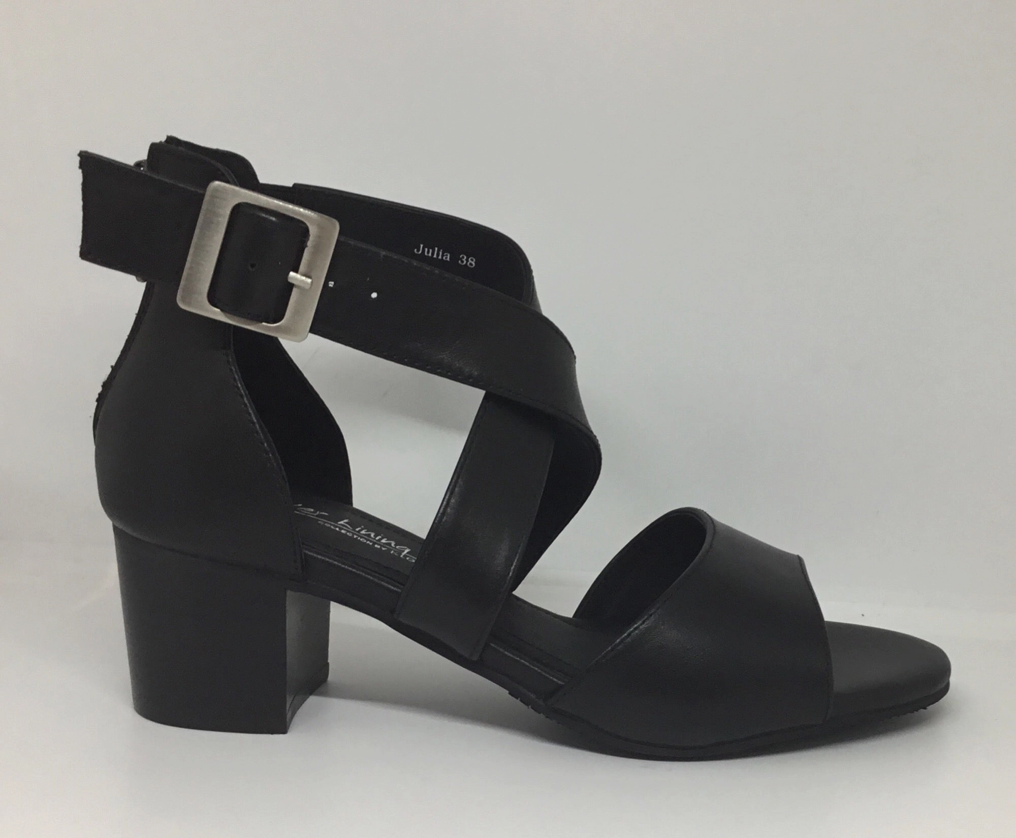 Dressy Heels Klouds Silver Lining Julia Black Leather Heel