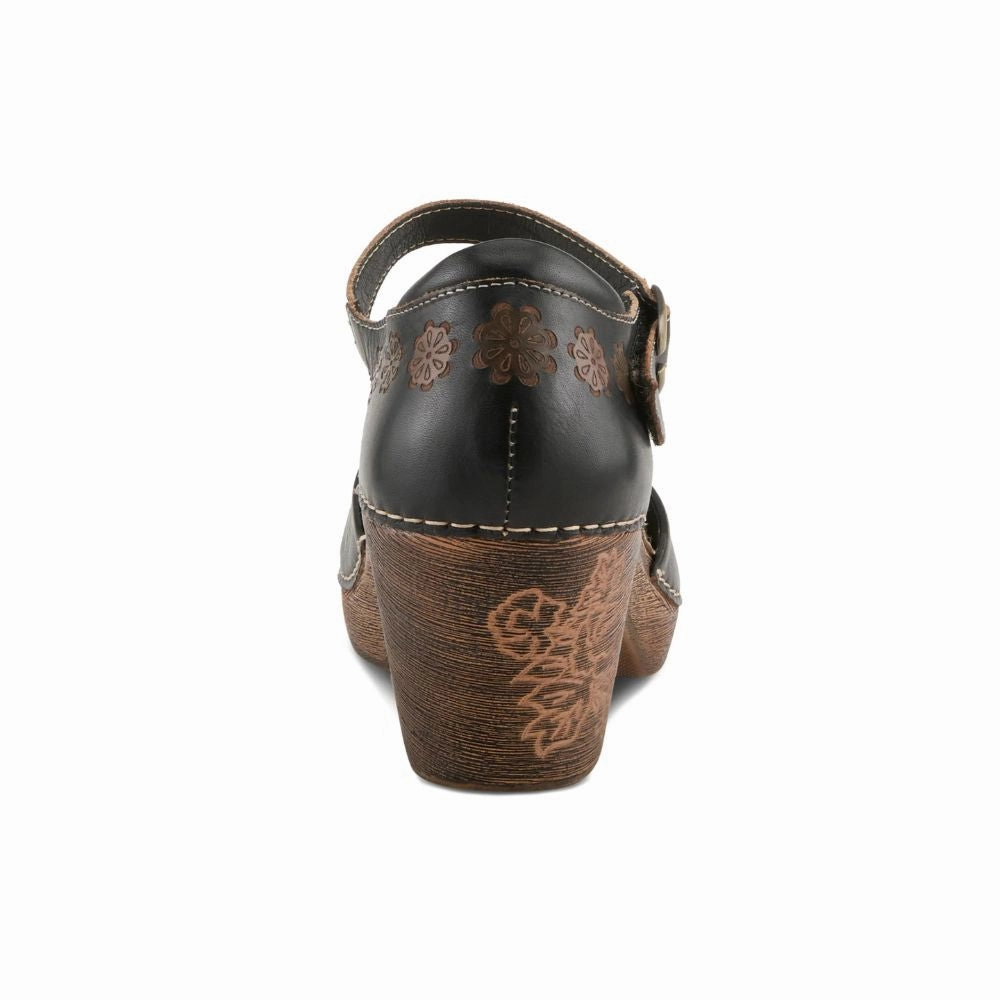 L'artiste By Spring Step Bridgitte Black Multi Leather Pump (Women's) Penneys Dress Shoes