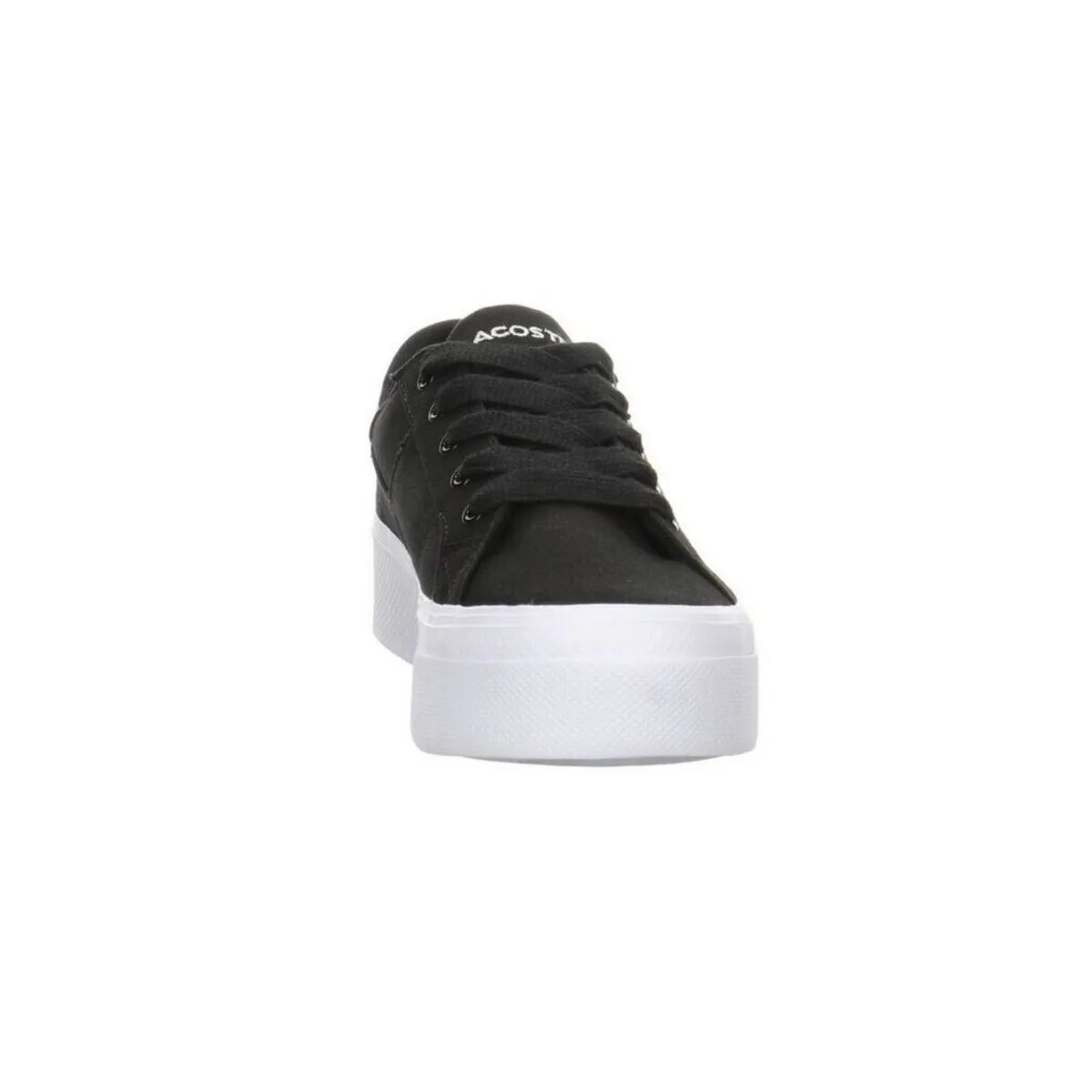 Lightweight Running Option anti - blister running shoes LACOSTE 7-45CFA0012312 ZIANE PLATFORM WMN'S (Medium) Black/White Leather & Synthetic Lifestyle Shoes