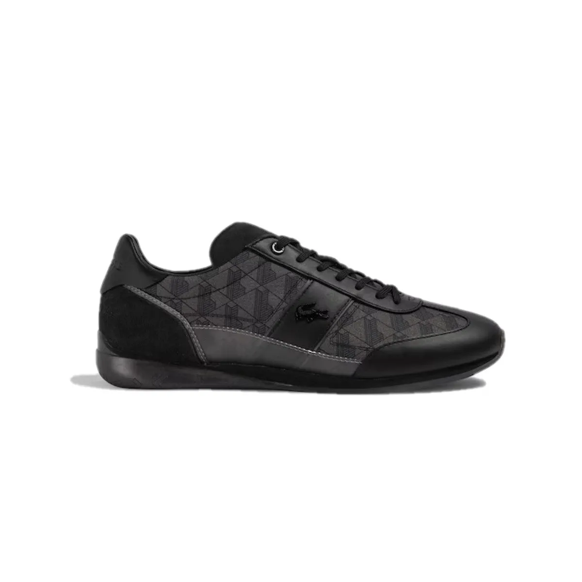 LACOSTE 7-45CMA0013231 ANGULAR JQ MN'S (Medium) Black/Grey Textile, Leather & Synthetic Lifestyle Shoes Running Light Prairie Path