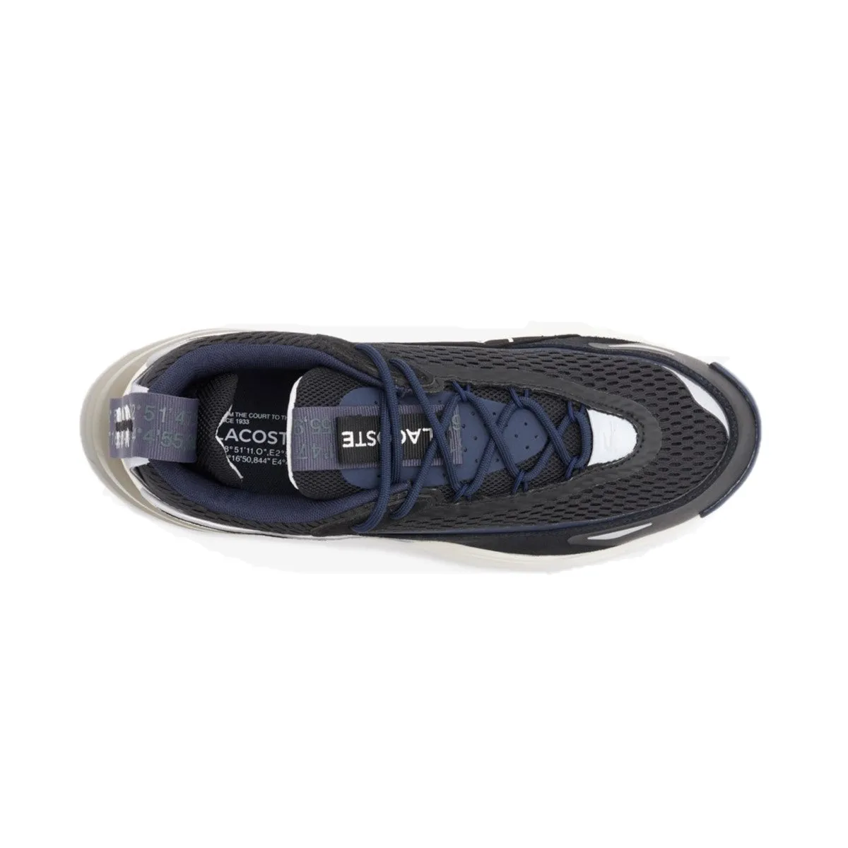 Trendy Footwear LACOSTE 7-45SMA0004075 ODYSSA 123 MN'S (Medium) Black/Navy Textile & Synthetic Lifestyle Shoesl