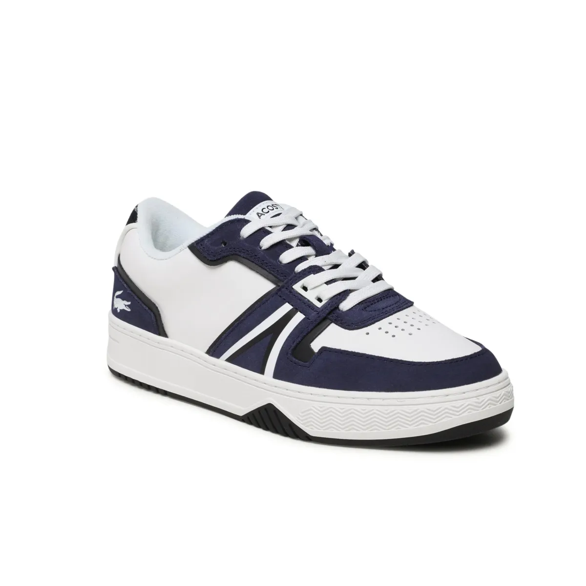 Race Pace LACOSTE 7-45SMA0036042 L001 123 MN'S (Medium) White/Navy Leather & Synthetic Lifestyle Shoes