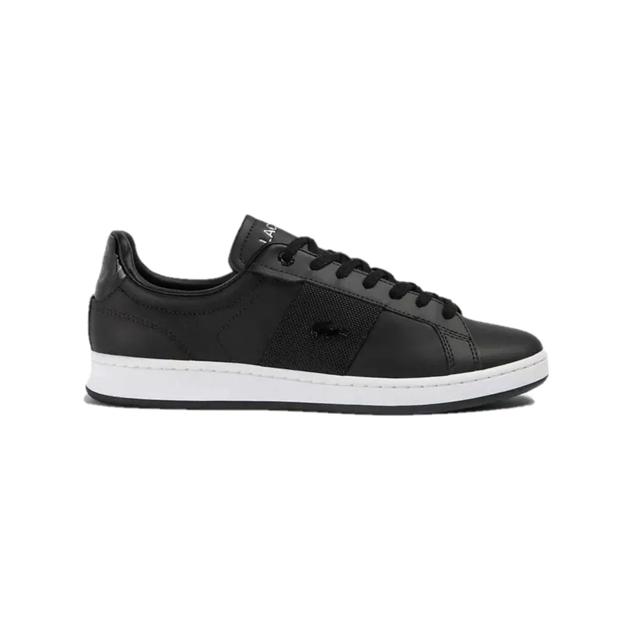 LACOSTE 7-45SMA0046312 CARNABY PRO GGR MN'S (Medium) Black/White Leather & Synthetic Lifestyle Shoes French Ease