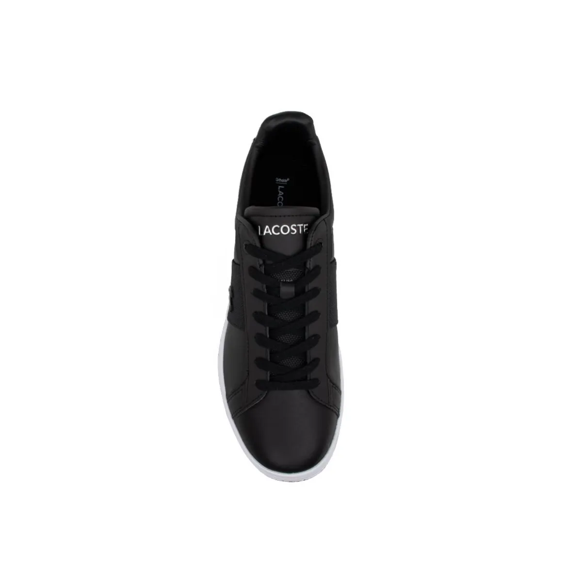 Old School Ventilation holes LACOSTE 7-45SMA0046312 CARNABY PRO GGR MN'S (Medium) Black/White Leather & Synthetic Lifestyle Shoes