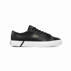 LACOSTE 7-41CMA0014312 GRIPSHOT BL MN'S (Medium) Black/White Leather & Synthetic Lifestyle Shoes Cafe Style Galaxy Step