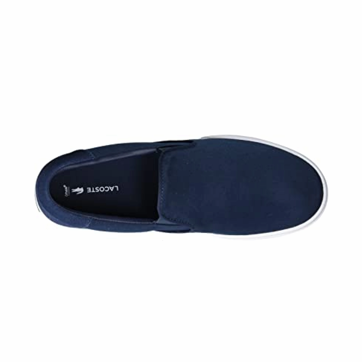 Field Fast LACOSTE 7-43CMA0045092 JUMP SERVE SLIP MN'S (Medium) Navy/White Canvas Lifestyle Shoes