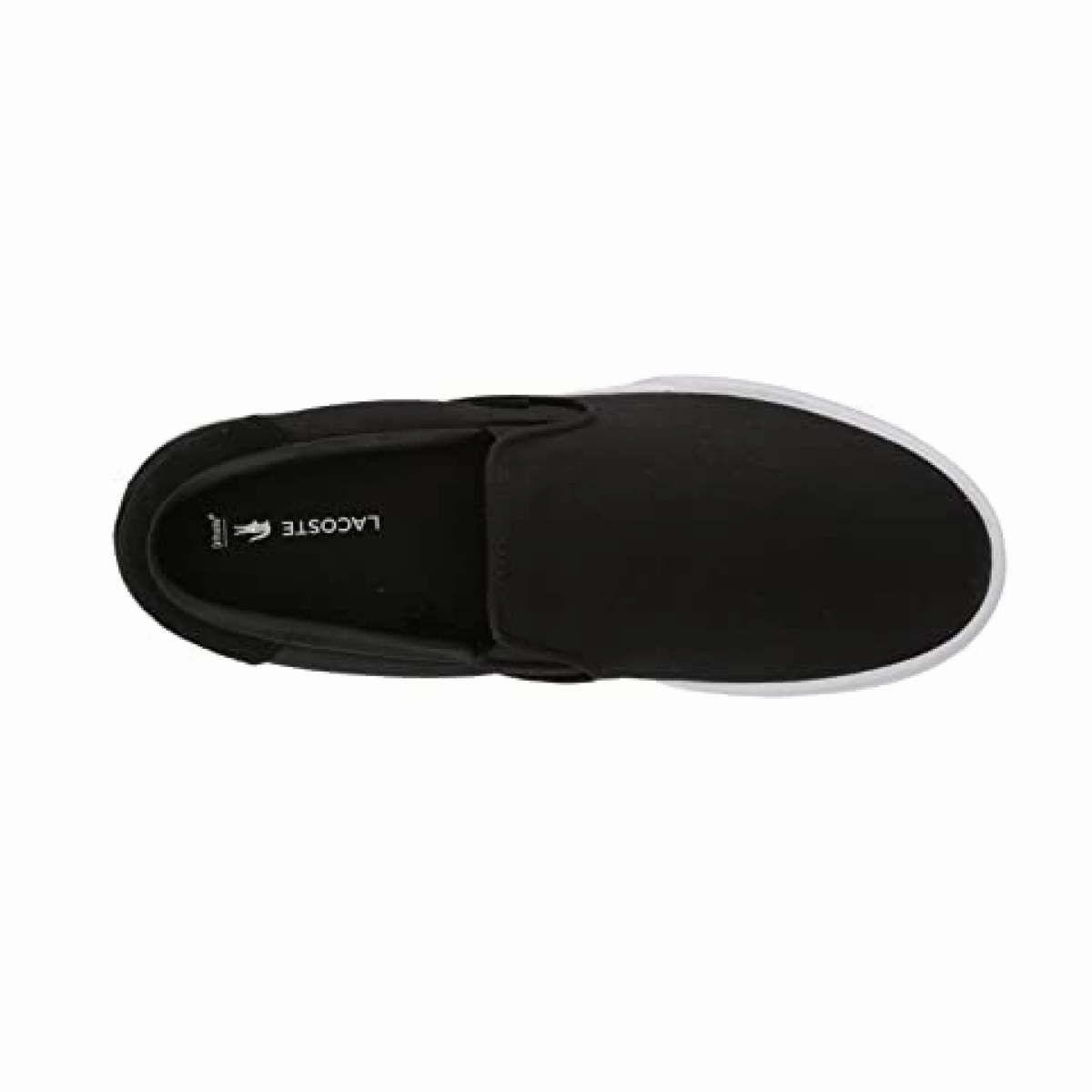 Fashion Edge group walk LACOSTE 7-43CMA0045312 JUMP SERVE SLIP MN'S (Medium) Black/White Canvas Lifestyle Shoes