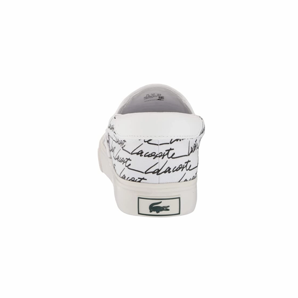 Canvas Fire Red LACOSTE 7-43CMA0050147 JUMP SERVE SLIP MN'S (Medium) White/Black Canvas Lifestyle Shoes