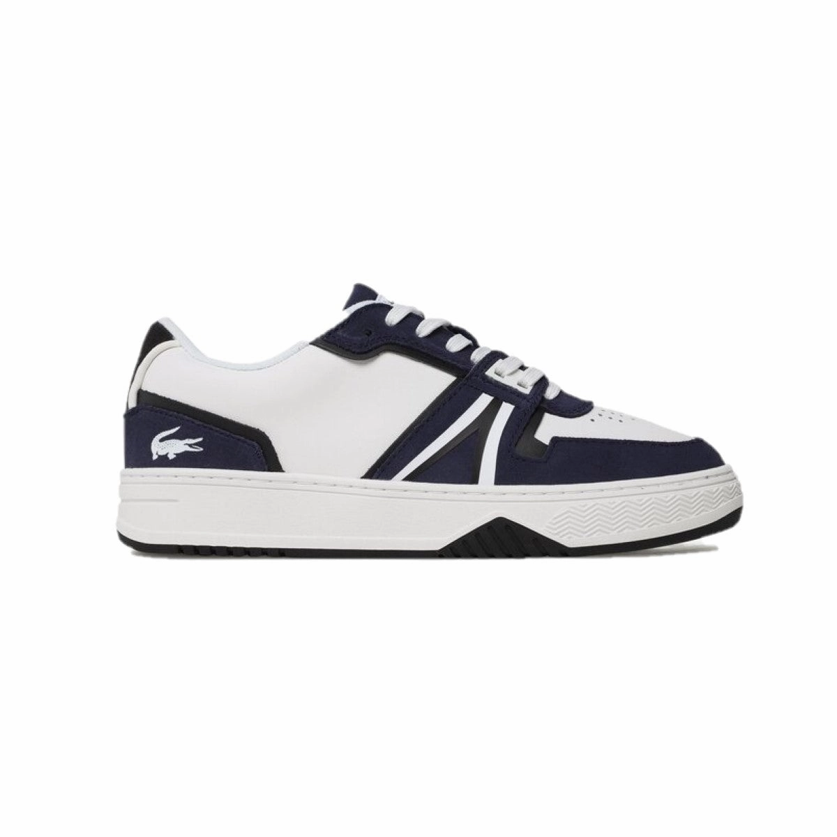 LACOSTE 7-45SMA0036042 L001 123 MN'S (Medium) White/Navy Leather & Synthetic Lifestyle Shoes Scandi Clean Leap Run