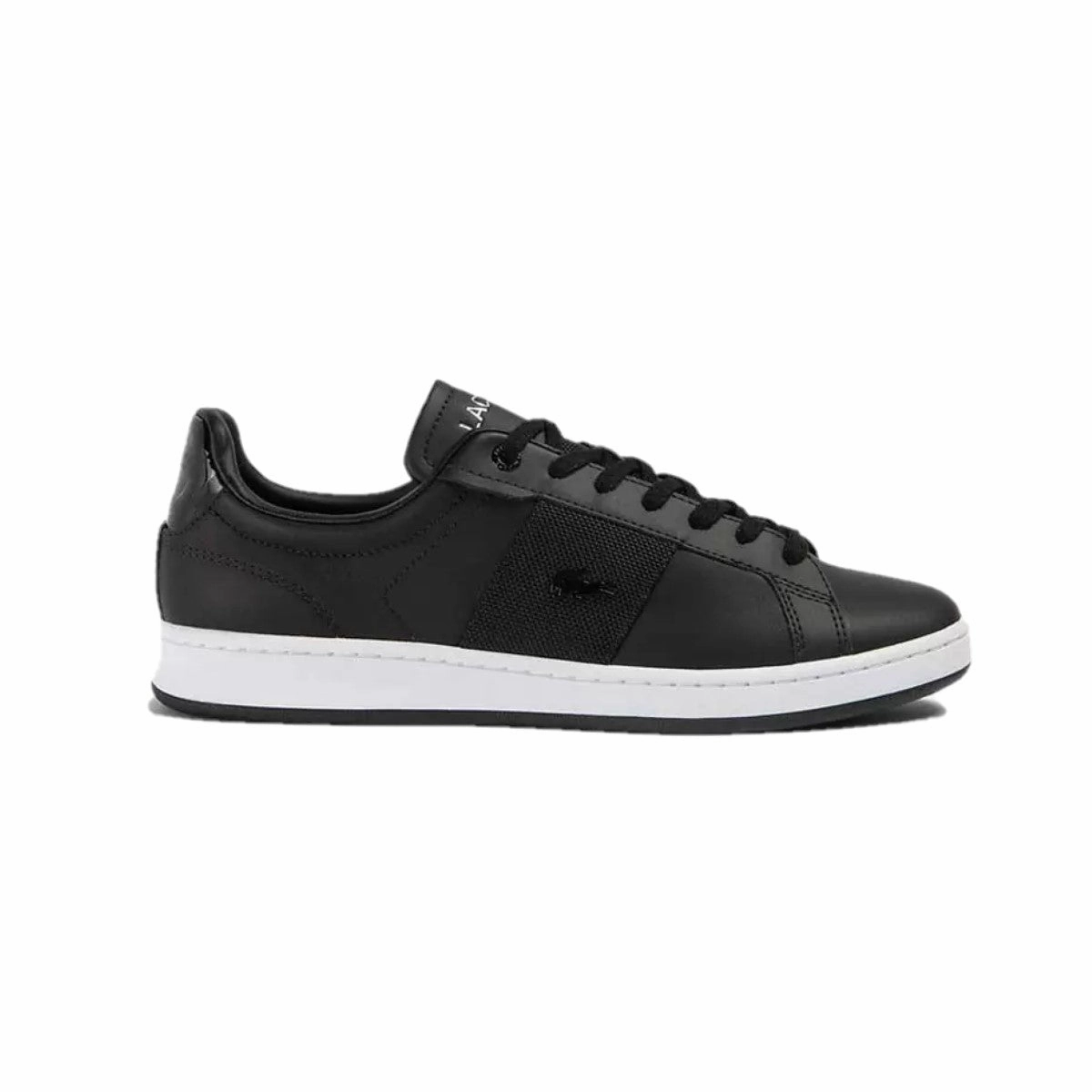 LACOSTE 7-45SMA0046312 CARNABY PRO GGR MN'S (Medium) Black/White Leather & Synthetic Lifestyle Shoes French Ease