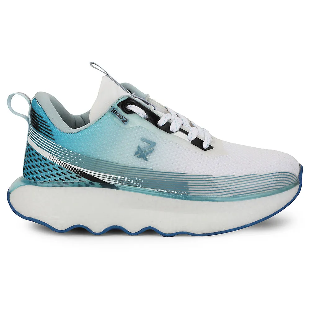 Leap7x Blue Sports Lacing Running Shoes For Men GHD-103 By Liberty Skechers Gym Training Shoes