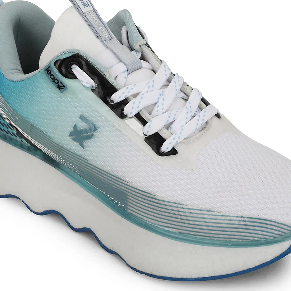 Leap7x Blue Sports Lacing Running Shoes For Men GHD-103 By Liberty Cheap Training Shoes