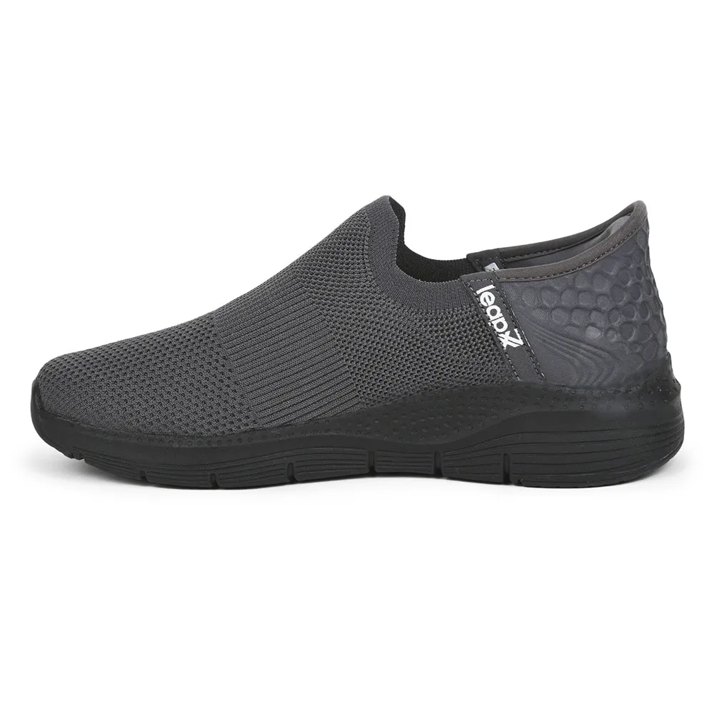 Leap7x By Liberty Men EAZY-M Grey Sports Non Lacing Shoes Weave Shift Xt Training Shoes