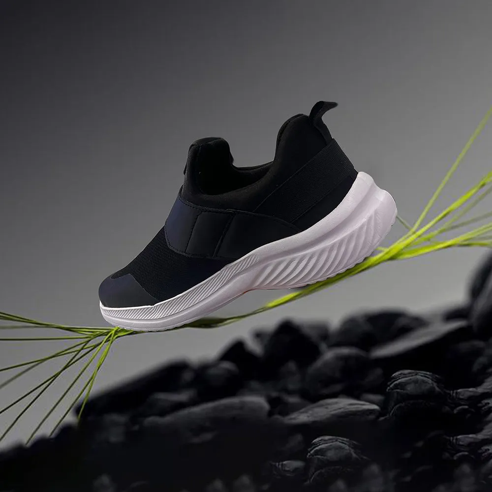 Nike Essential 2 Training Shoes Leap7x By Liberty Mens FLATRON-1E Black Sports Non Lacing Shoes