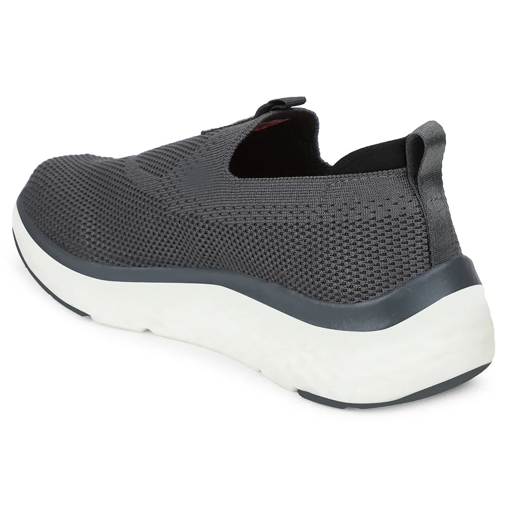 Best Type Of Shoes For Weight Training Leap7x Dark Grey Sports Non Lacing Walking Shoes For Men NITRUN-2 By Liberty